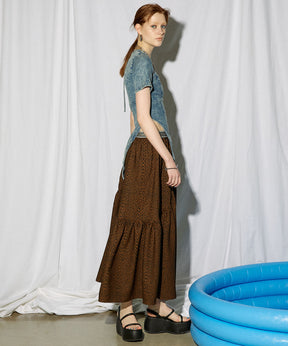 【SALE】Batik Print Volume Maxi Skirt