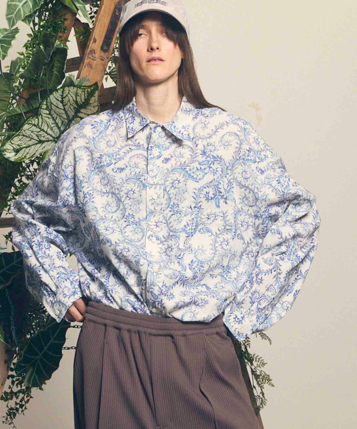 【12/14（土）12:00販売開始】【Italian Dead Stock Fabric】Prime-Over Regular Collar Shirt