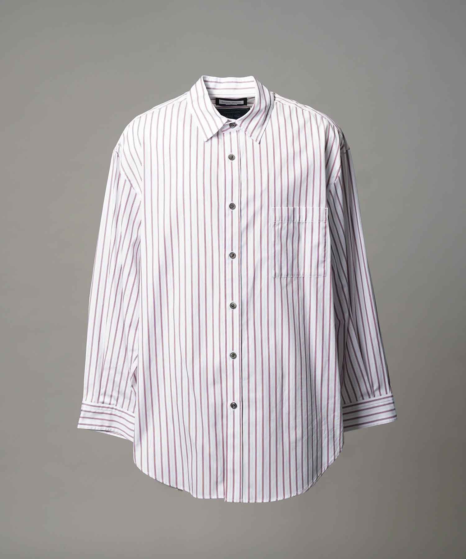 [意大利死库织物] Prime-Over常规衣领衬衫外套