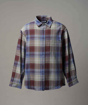 [意大利死库织物]原始的常规领绒布衬衫