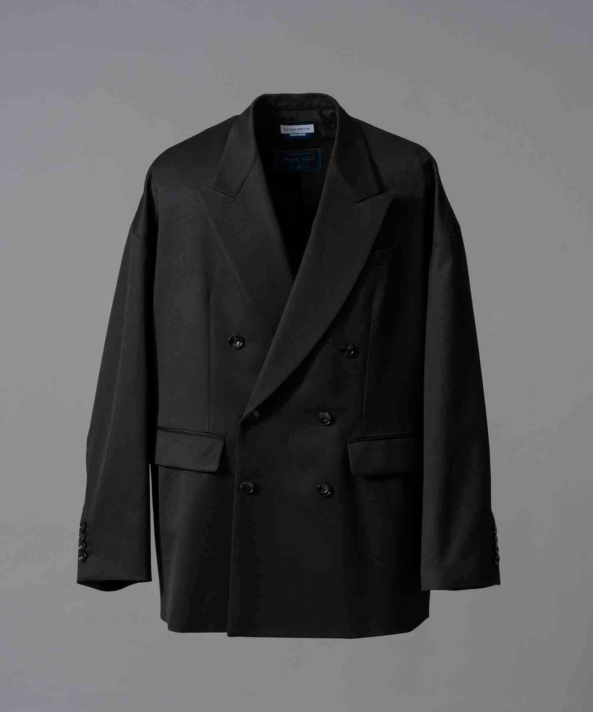 【12/14（土）12:00販売開始】【Italian Dead Stock Fabric】Prime-Over Peaked Lapel Double Tailored Jacket