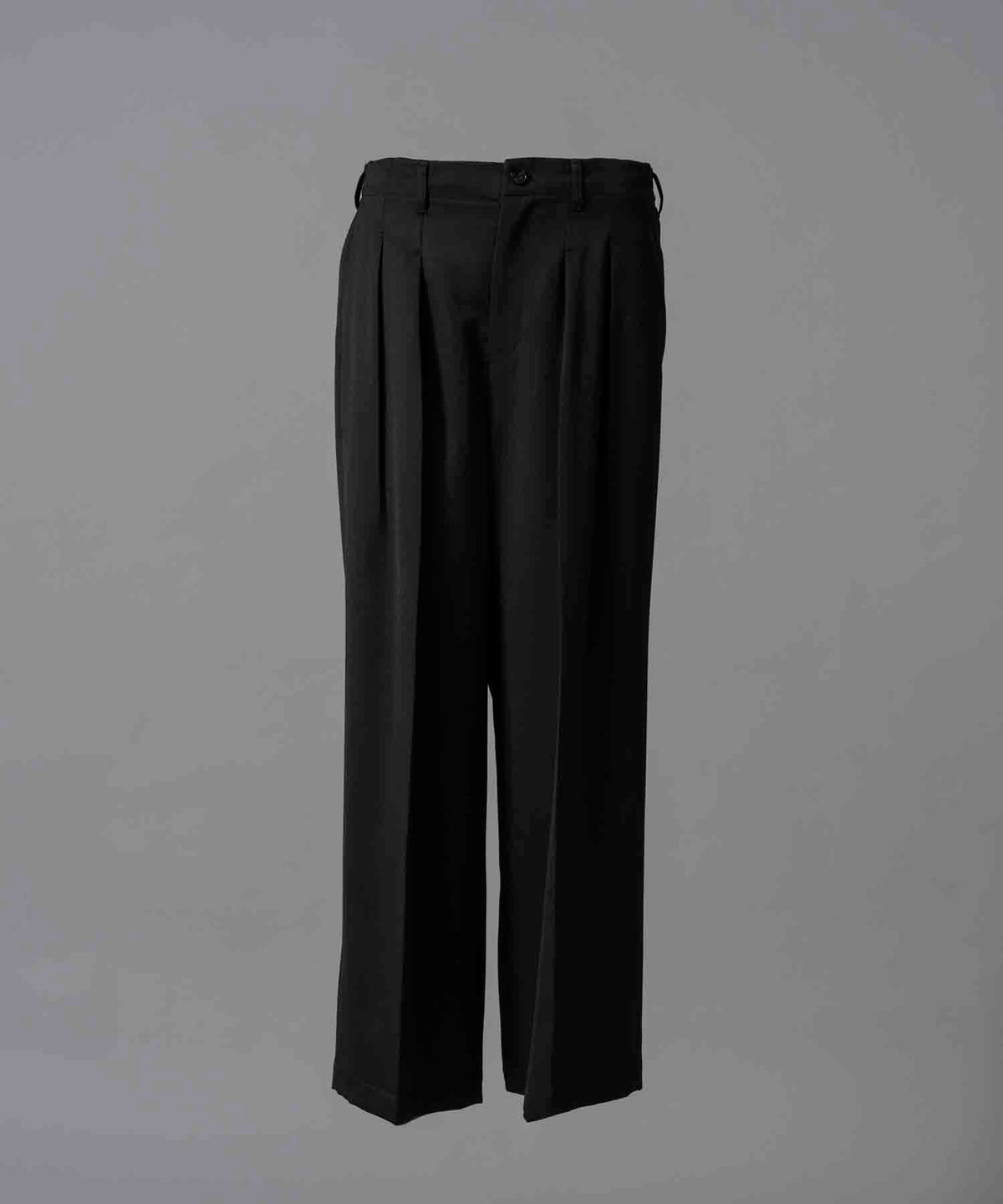 【12/14（土）12:00販売開始】【Italian Dead Stock Fabric】Two-Tuck Wide Pants