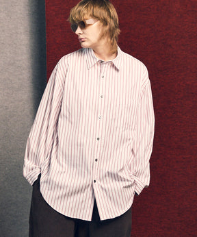 Italian Dead Stock Fabric】Prime-Over Regular Collar Shirt Coat