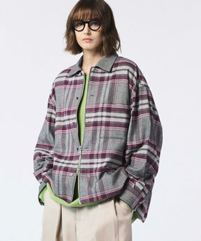 [Sales open at 12:00 on Saturday, September 13th] [Italian Dead Stock Fabric] Prime-Over 2way Zip Shirts