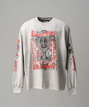 Artist Graphical Embroidery Prime-Over Crew Neck Long Sleeve T-Shirt