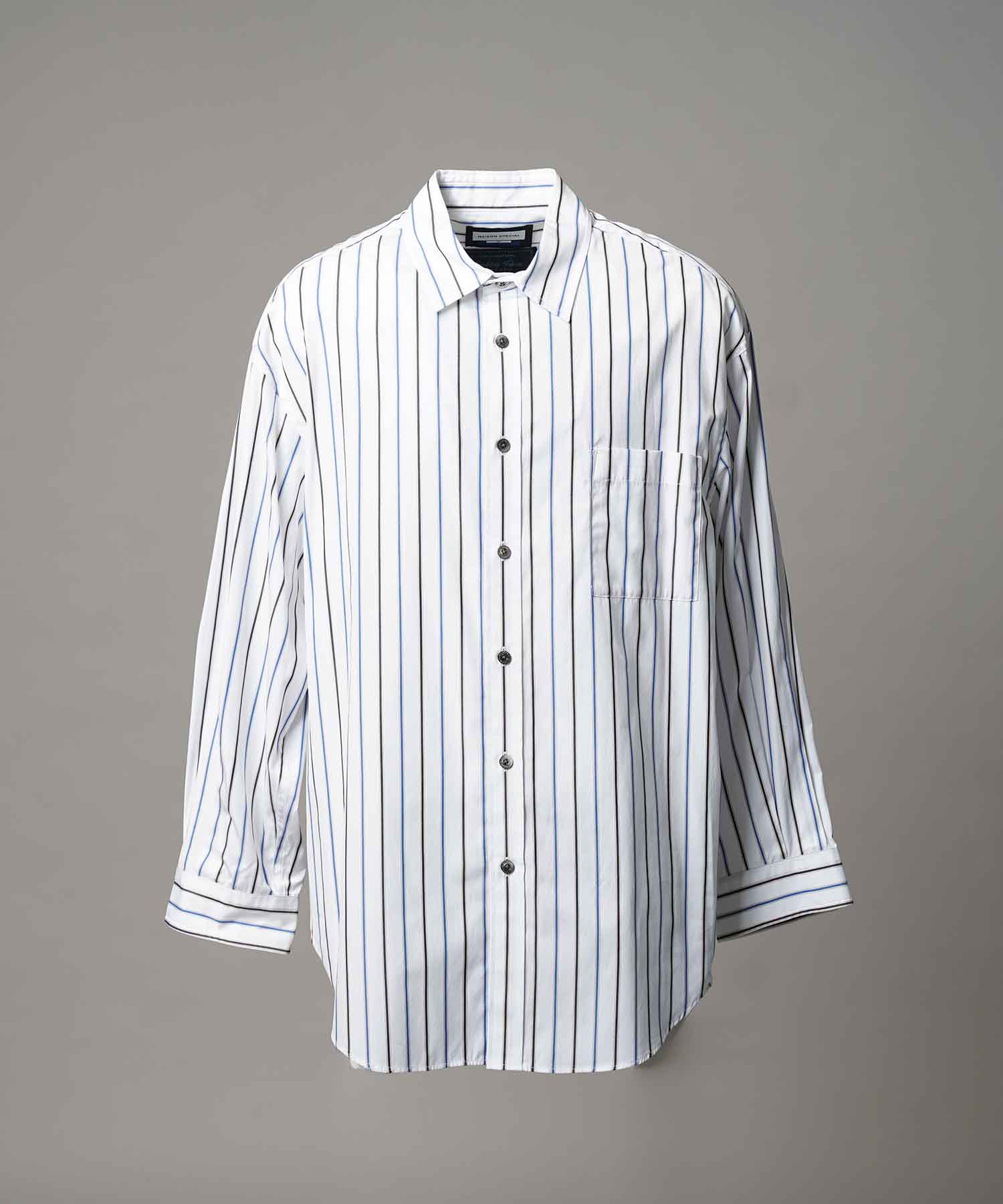 [意大利死库织物] Prime-Over常规衣领衬衫外套