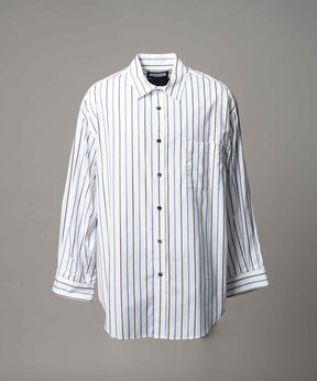 [意大利死库织物] Prime-Over常规衣领衬衫外套