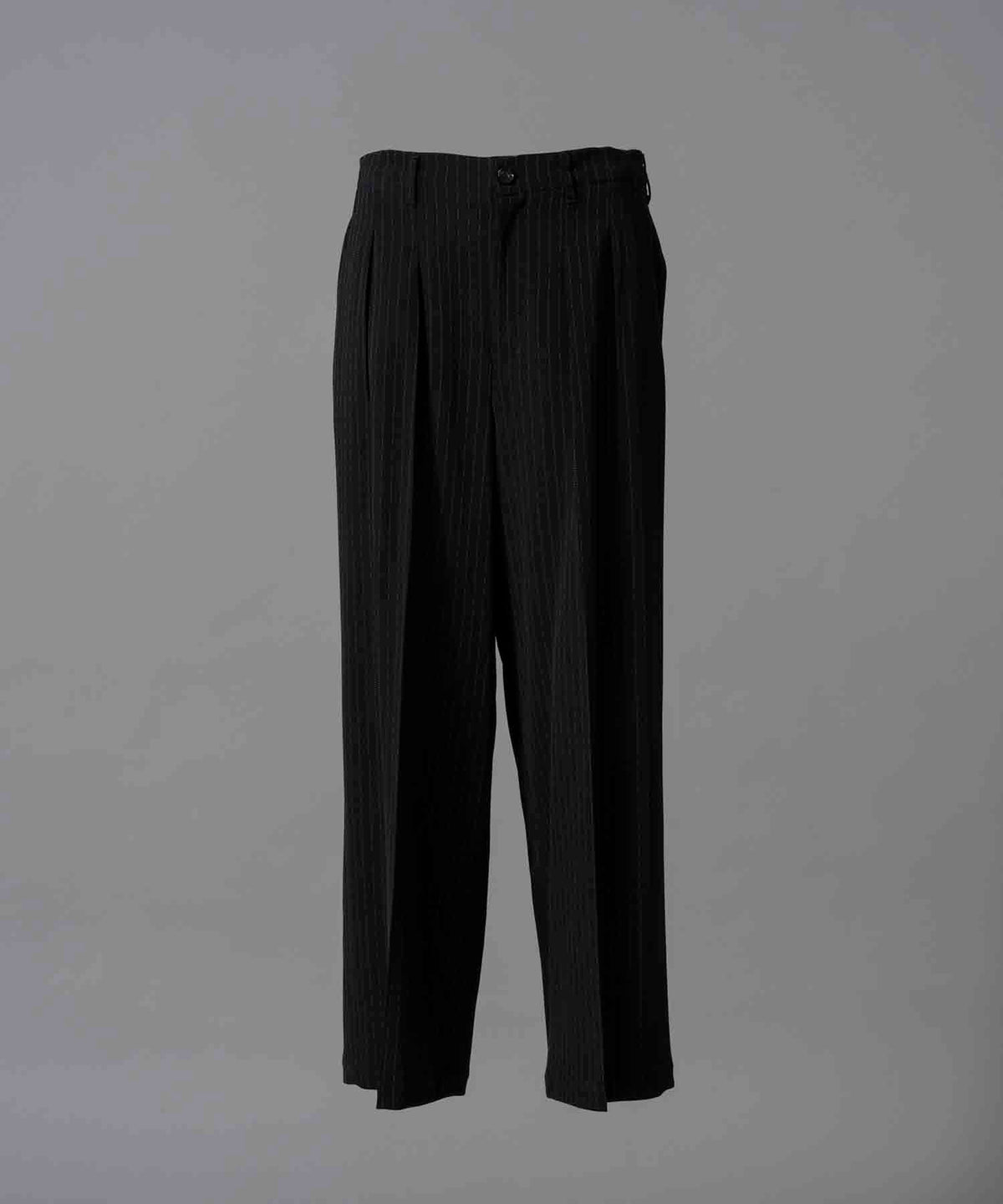 【12/14（土）12:00販売開始】【Italian Dead Stock Fabric】Two-Tuck Wide Pants