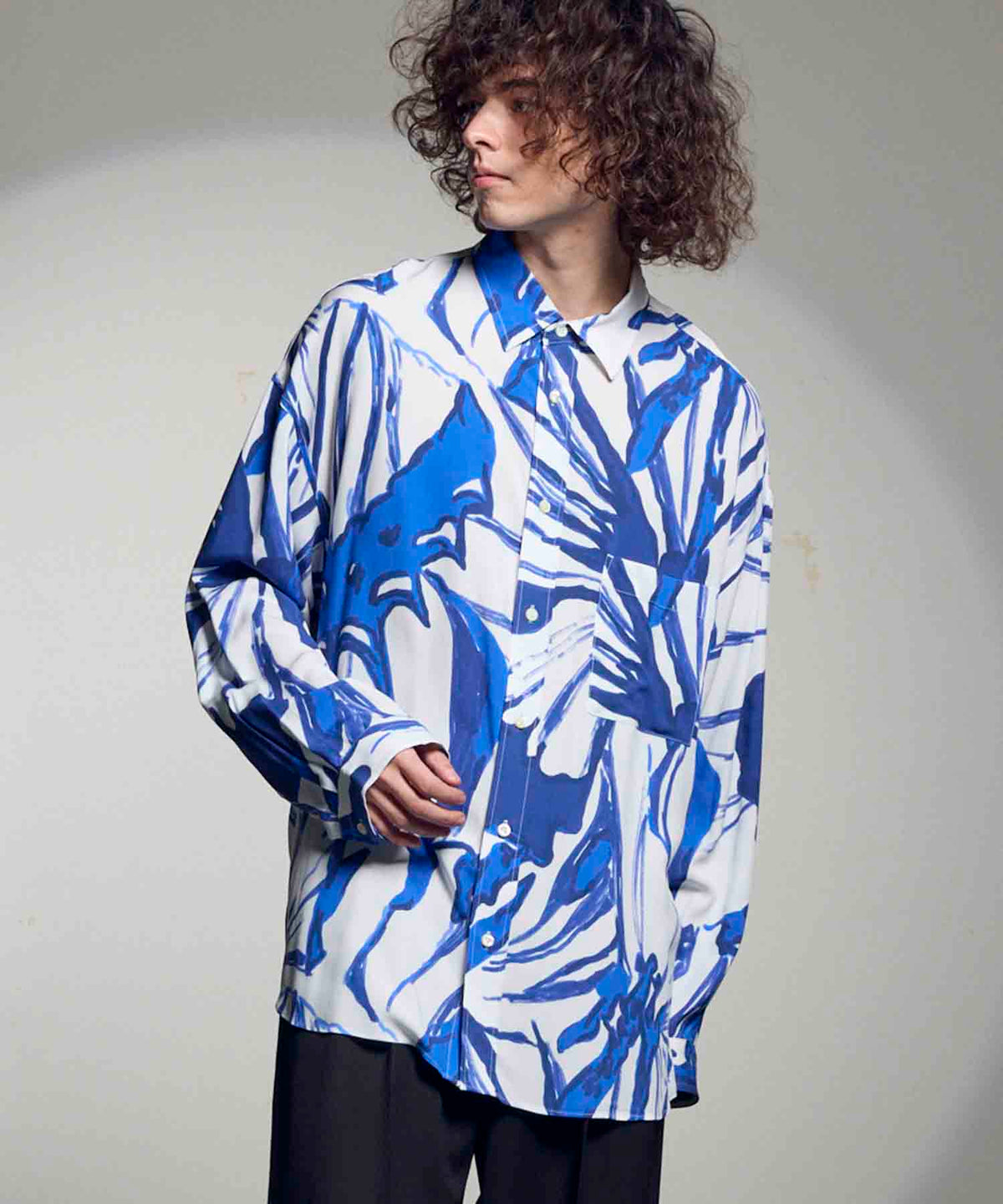 【12/14（土）12:00販売開始】【Italian Dead Stock Fabric】Prime-Over Regular Collar Shirt