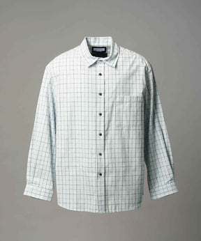 [意大利死库织物]原始的常规领绒布衬衫