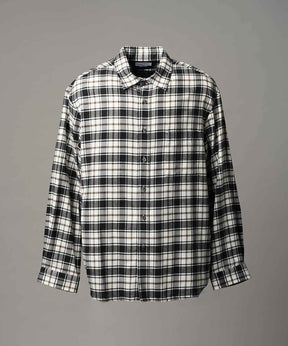 [意大利死库织物]原始的常规领绒布衬衫