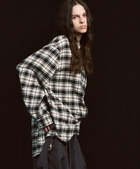 [意大利死库织物]原始的常规领绒布衬衫