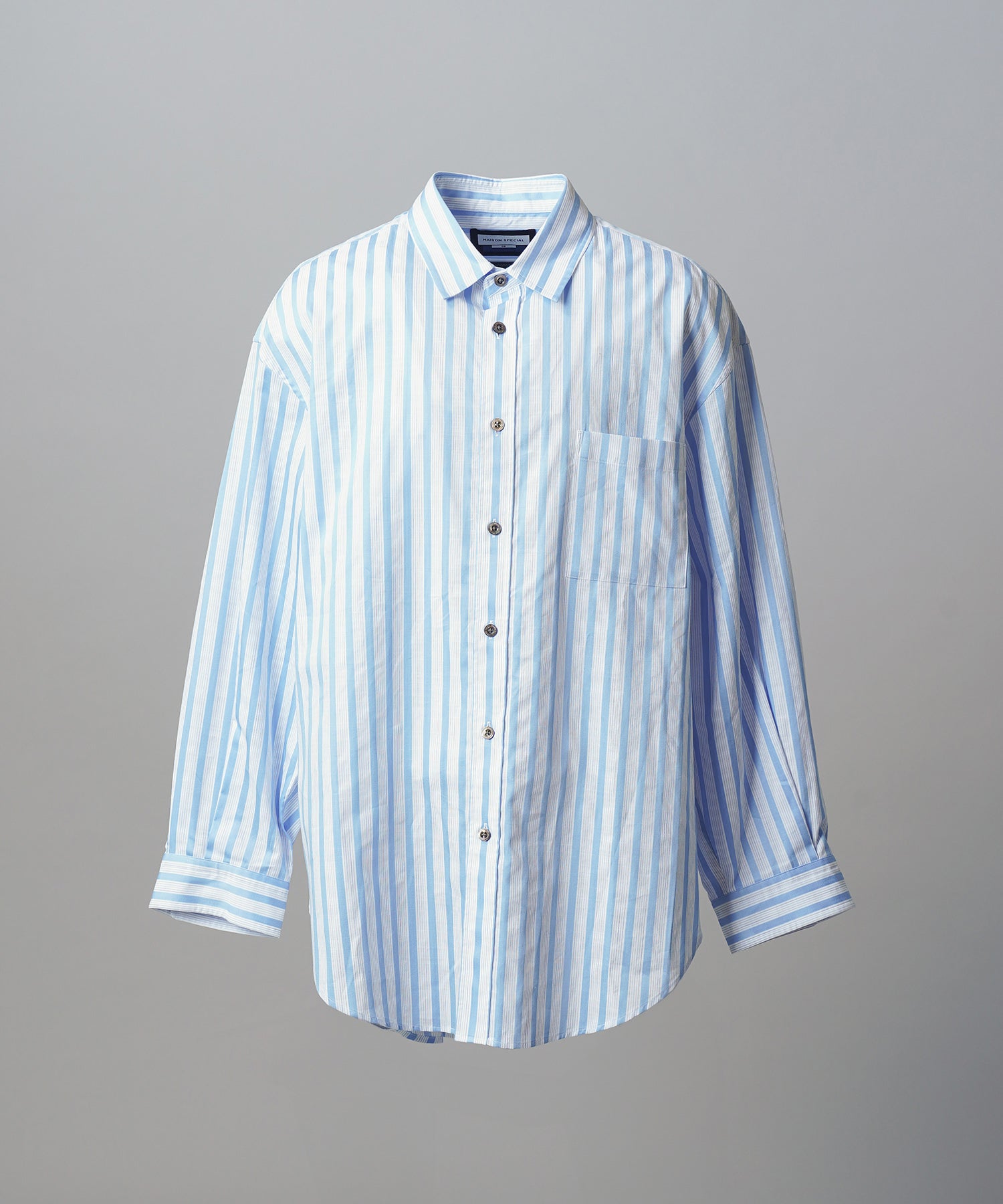 Italian Dead Stock Fabric Prime-Over Regular Collar Heavy-Weight Flannel Shirt Blouson