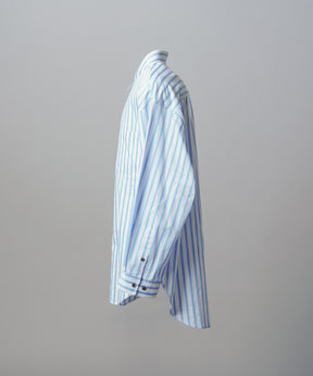 Italian Dead Stock Fabric Prime-Over Regular Collar Heavy-Weight Flannel Shirt Blouson