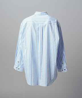 Italian Dead Stock Fabric Prime-Over Regular Collar Heavy-Weight Flannel Shirt Blouson