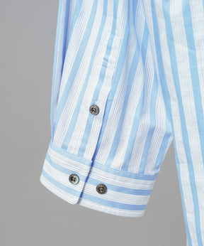 Italian Dead Stock Fabric Prime-Over Regular Collar Heavy-Weight Flannel Shirt Blouson