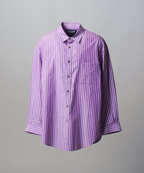 Italian Dead Stock Fabric Prime-Over Regular Collar Heavy-Weight Flannel Shirt Blouson