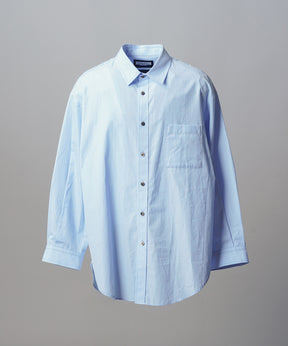 Italian Dead Stock Fabric Prime-Over Regular Collar Heavy-Weight Flannel Shirt Blouson