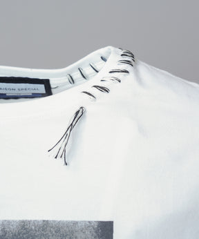 【26ss PRE-ORDER】Flower Patchwork Vintage Like Prime-Over Sweat Zip Hoodie