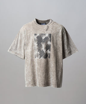 【26ss PRE-ORDER】Flower Patchwork Vintage Like Prime-Over Sweat Zip Hoodie