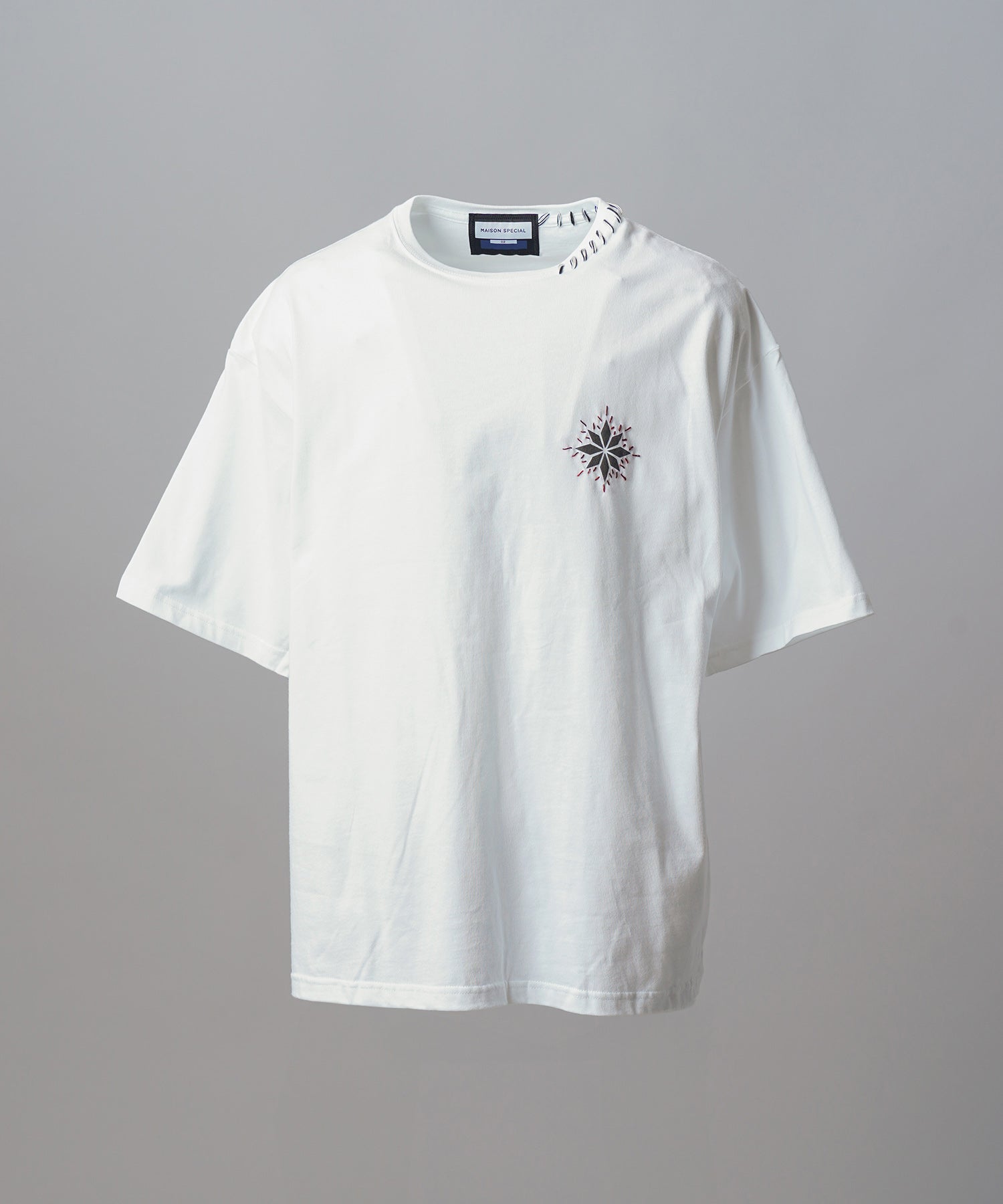 【26ss PRE-ORDER】Flower Patchwork Vintage Like Prime-Over Sweat Zip Hoodie