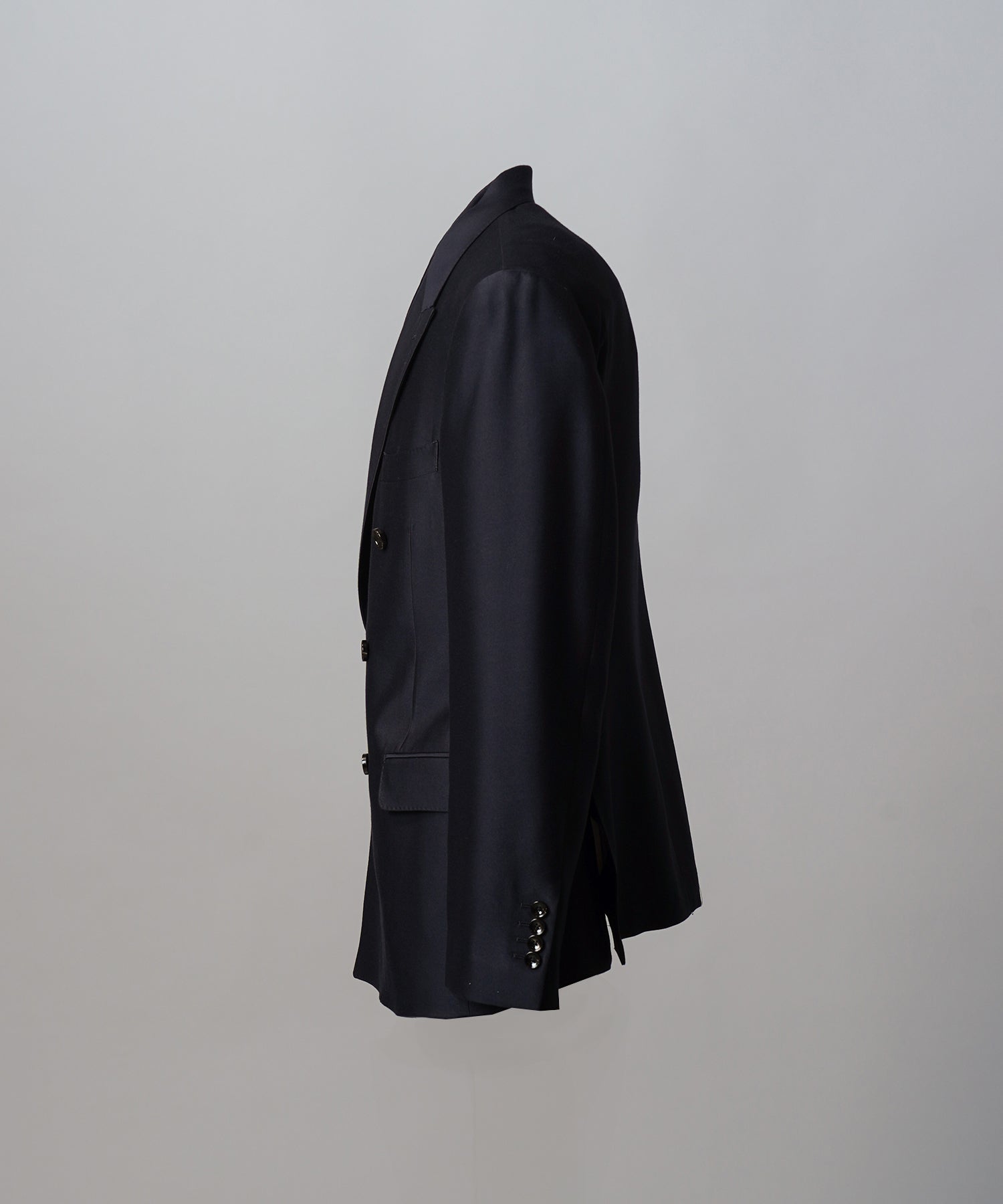 [26SS PRE-ORDER] Silk Wool Dress-Fit Peak Lapel 6B Double-breasted Jacket