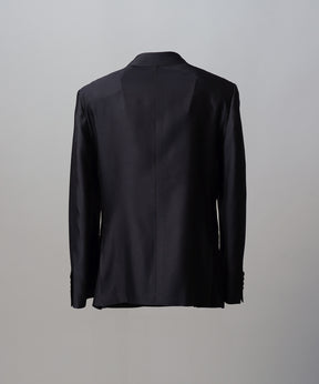 [26SS PRE-ORDER] Silk Wool Dress-Fit Peak Lapel 6B Double-breasted Jacket