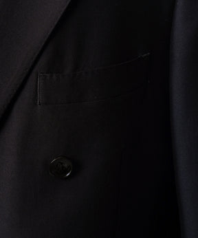[26SS PRE-ORDER] Silk Wool Dress-Fit Peak Lapel 6B Double-breasted Jacket