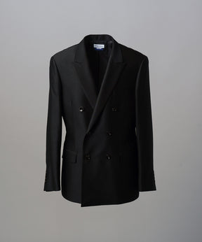 [26SS PRE-ORDER] Silk Wool Dress-Fit Peak Lapel 6B Double-breasted Jacket