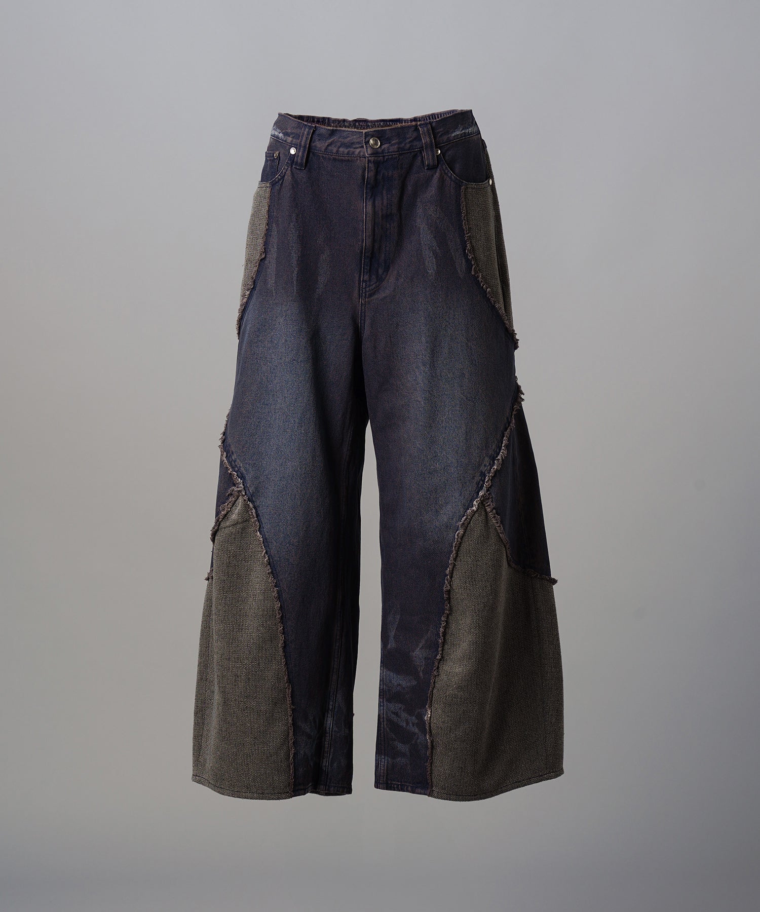 4 Colors Chambray Washable Wool Peaked Lapel Double Breasted Jacket