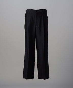 [26SS PRE-ORDER] Clear Trichotine Two-tuck Prime-Wide Slacks