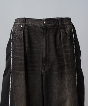 【26ss PRE-ORDER】Flower Patchwork Vintage Like Easy Sweat Pants