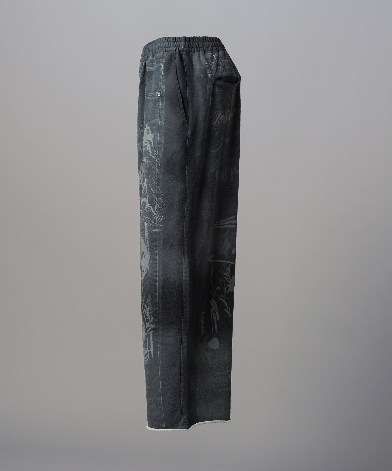 [26SS 预购] 花朵拼布复古休闲运动裤