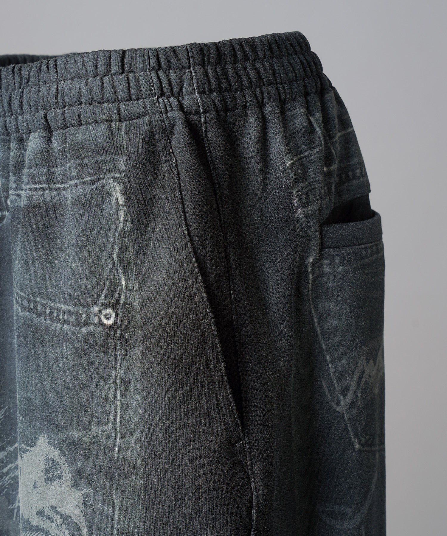 [26SS 预购] 花朵拼布复古休闲运动裤