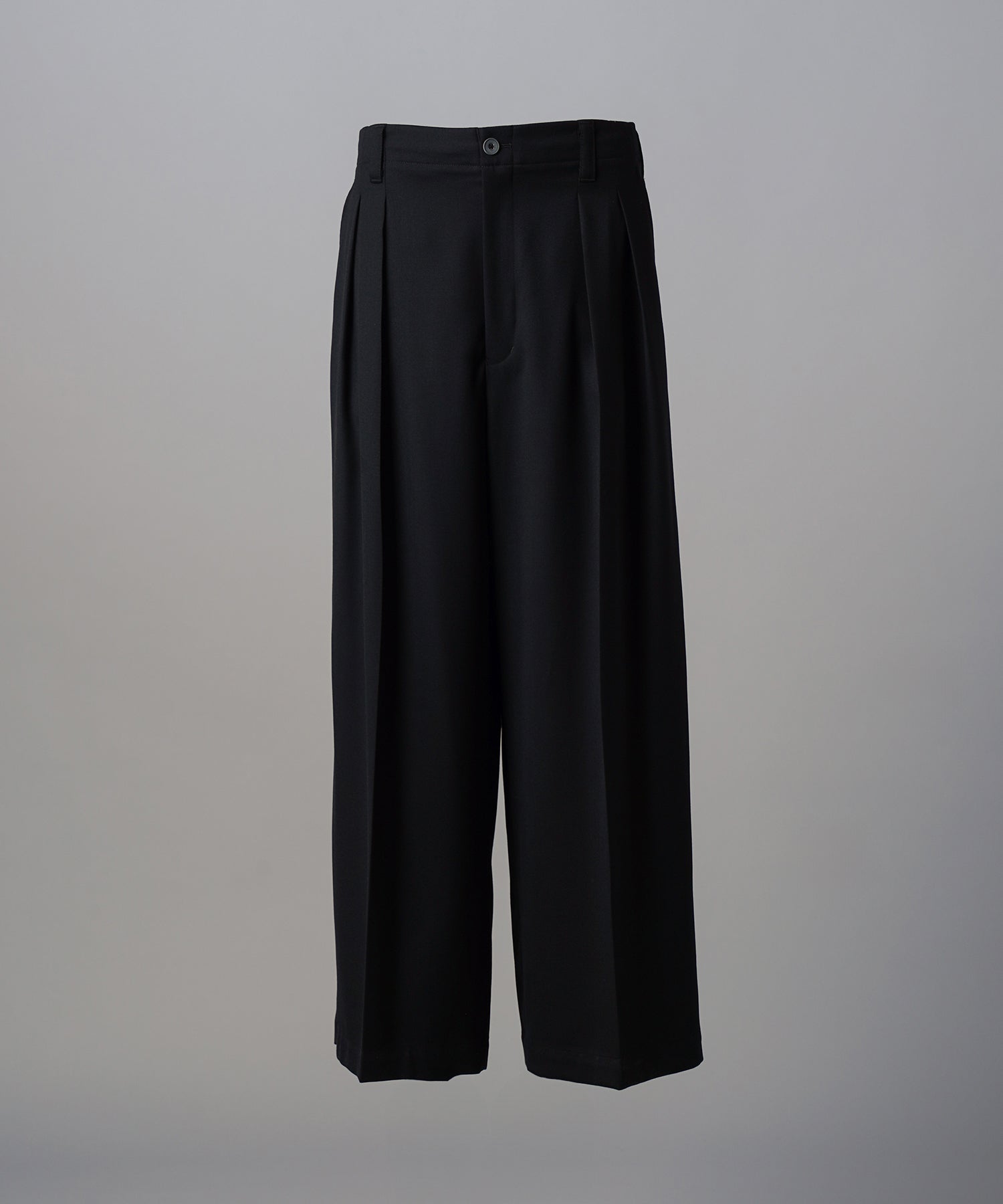 [26SS PRE-ORDER] Clear Trichotine Two-tuck Prime-Wide Slacks