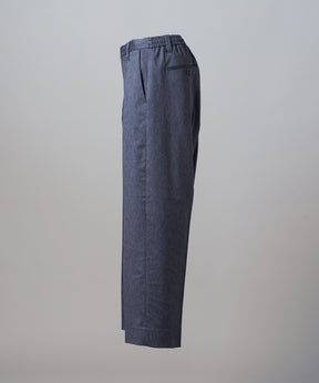 4 Colors Chambray Washable Wool Peaked Lapel Double Breasted Jacket