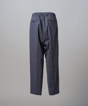 4 Colors Chambray Washable Wool Peaked Lapel Double Breasted Jacket