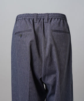 4 Colors Chambray Washable Wool Peaked Lapel Double Breasted Jacket