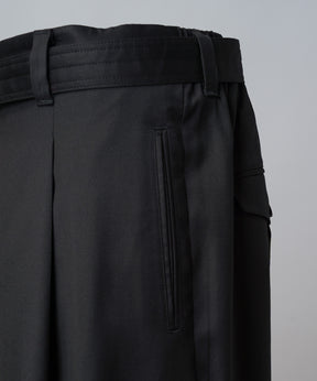 4 Colors Chambray Washable Wool Peaked Lapel Double Breasted Jacket