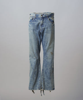 【26SS PRE-ORDER】【Vintage Style Denim Fabric】Semi-flared Denim Pants