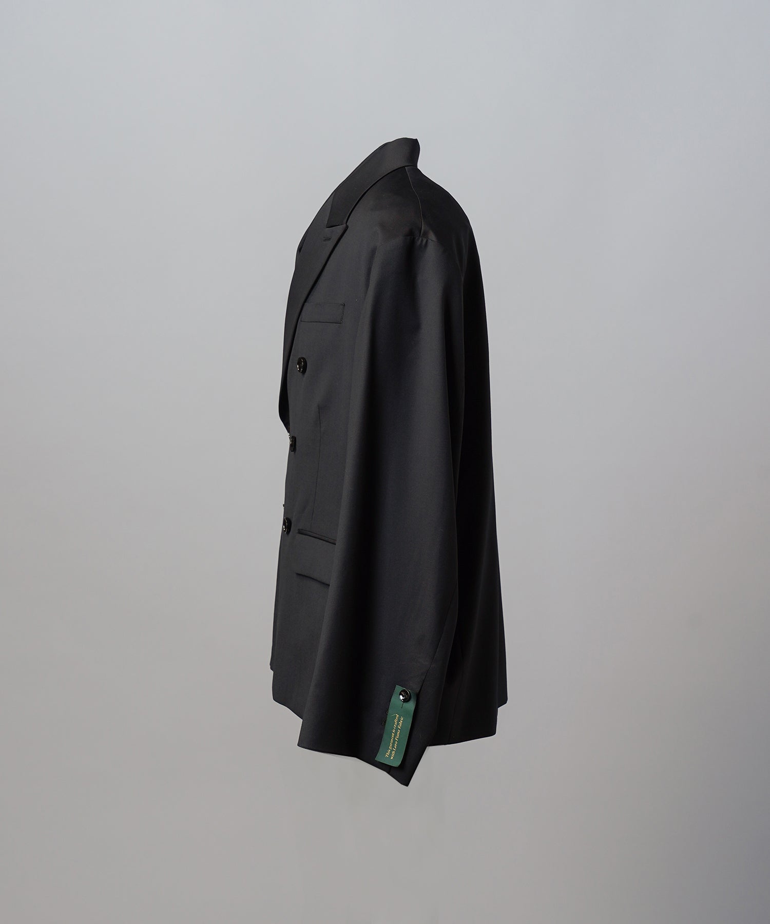 4种颜色Chambray可洗羊毛峰峰双胸夹克