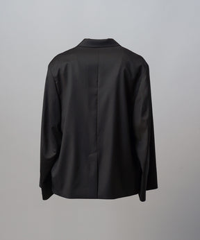 4种颜色Chambray可洗羊毛峰峰双胸夹克