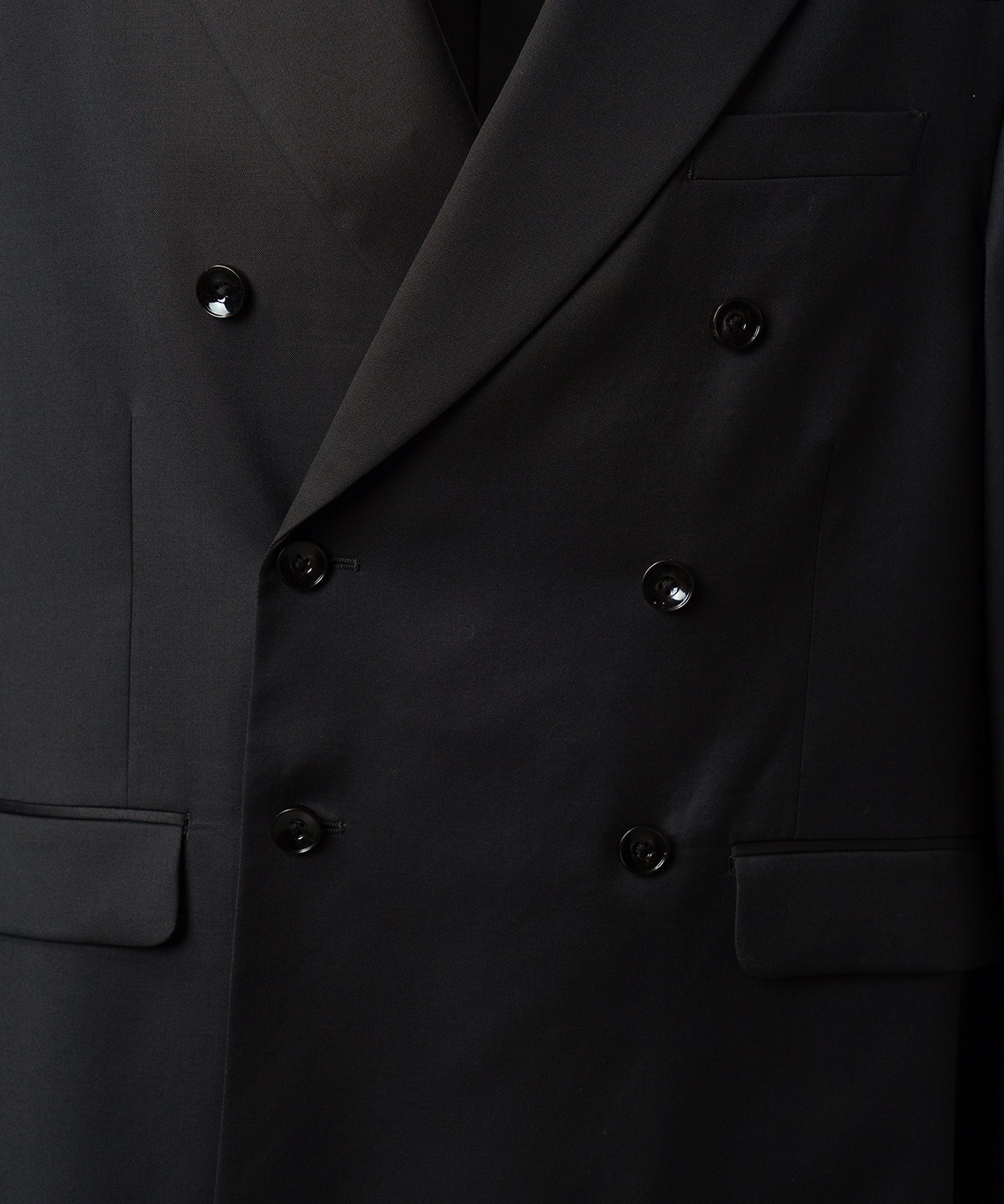 4种颜色Chambray可洗羊毛峰峰双胸夹克