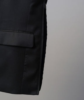 4种颜色Chambray可洗羊毛峰峰双胸夹克