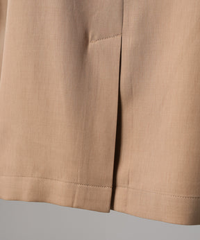 4 Colors Chambray Washable Wool Peaked Lapel Double Breasted Jacket