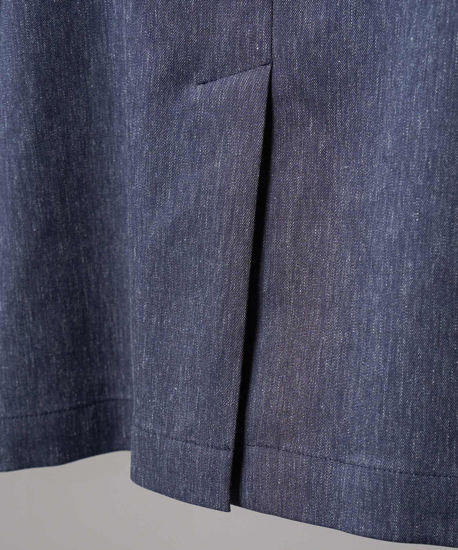 4 Colors Chambray Washable Wool Peaked Lapel Double Breasted Jacket