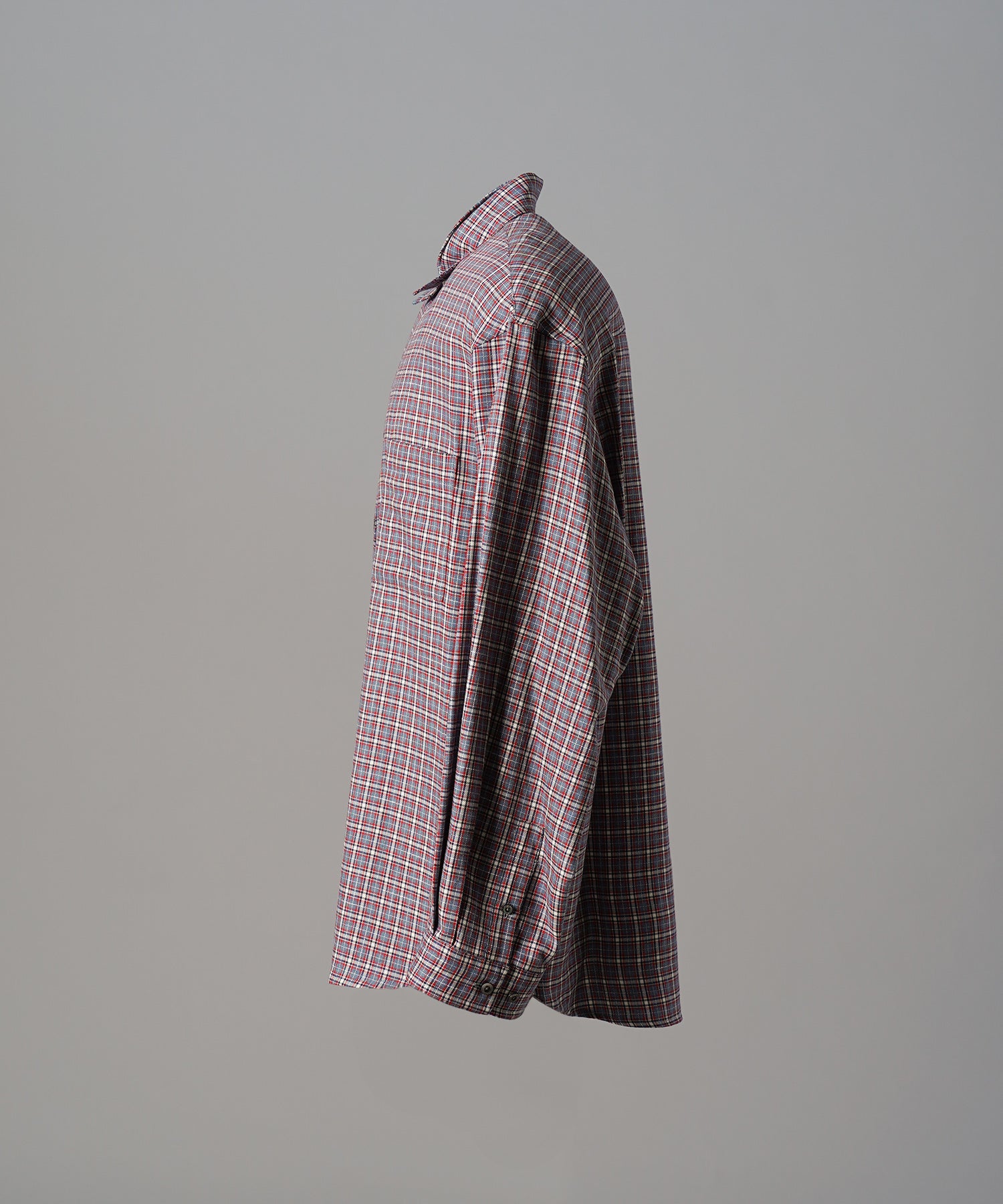 [Italian Dead Stock Fabric] Prime-Over Regular Collar Long Sleeve Shirt