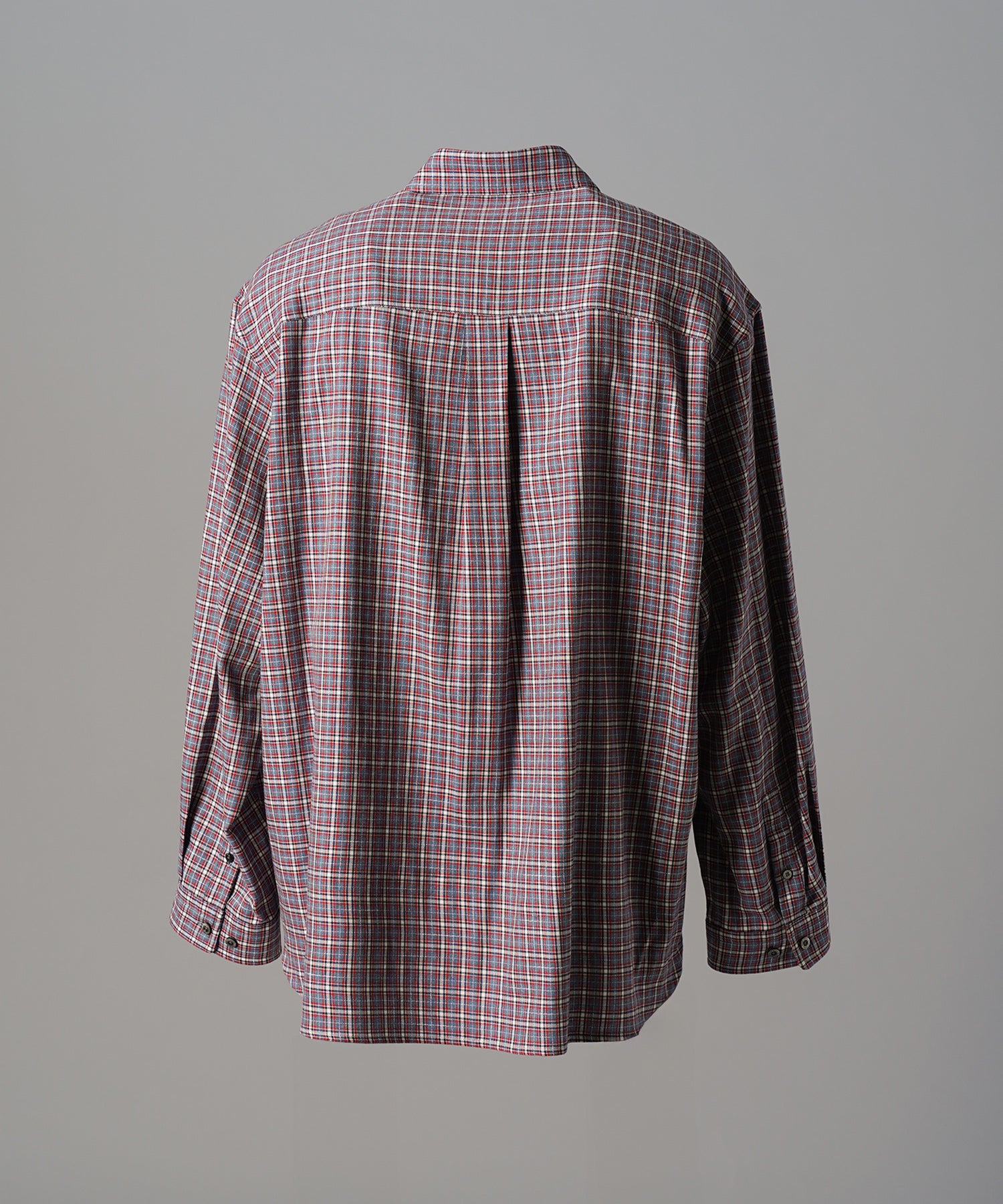 [Italian Dead Stock Fabric] Prime-Over Regular Collar Long Sleeve Shirt