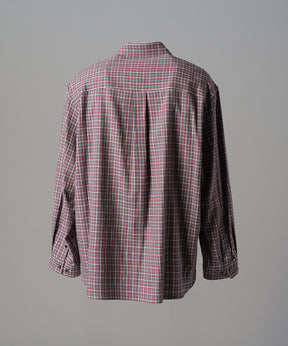 [Italian Dead Stock Fabric] Prime-Over Regular Collar Long Sleeve Shirt