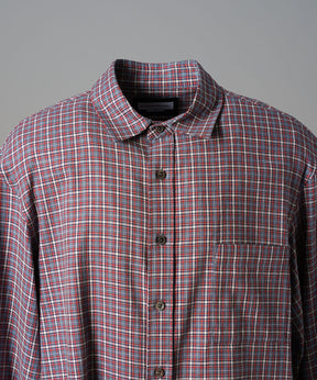 [Italian Dead Stock Fabric] Prime-Over Regular Collar Long Sleeve Shirt